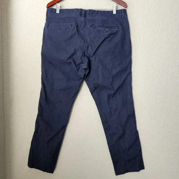 Bonobos Chino Dress Pant Men Pants 35 Blue Navy Straight Leg - Picture 3 of 5